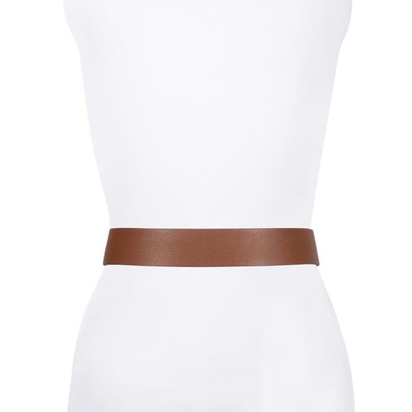 Michael Kors MK Women's 38 MM Pebble Brown Leather Belt Small S - Picture 1 of 1